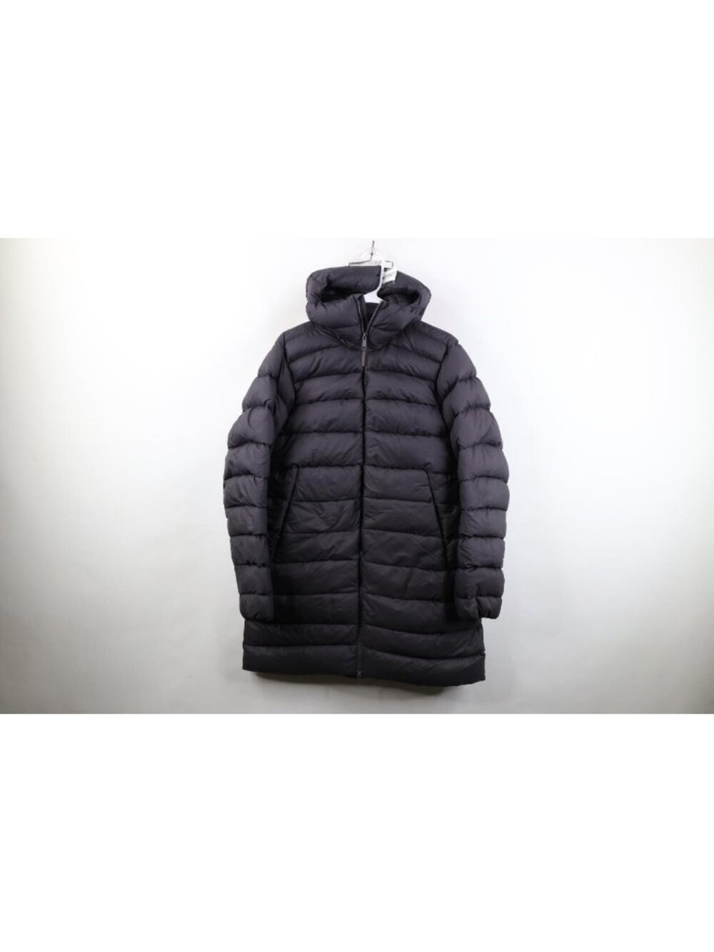 AS IS Arcteryx Seyla Womens Medium Goose Down Hooded Puffer Jacket Coat Purple